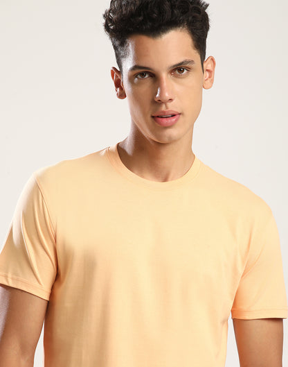 ORANGE FUZZ - ROUND NECK - T-SHIRT