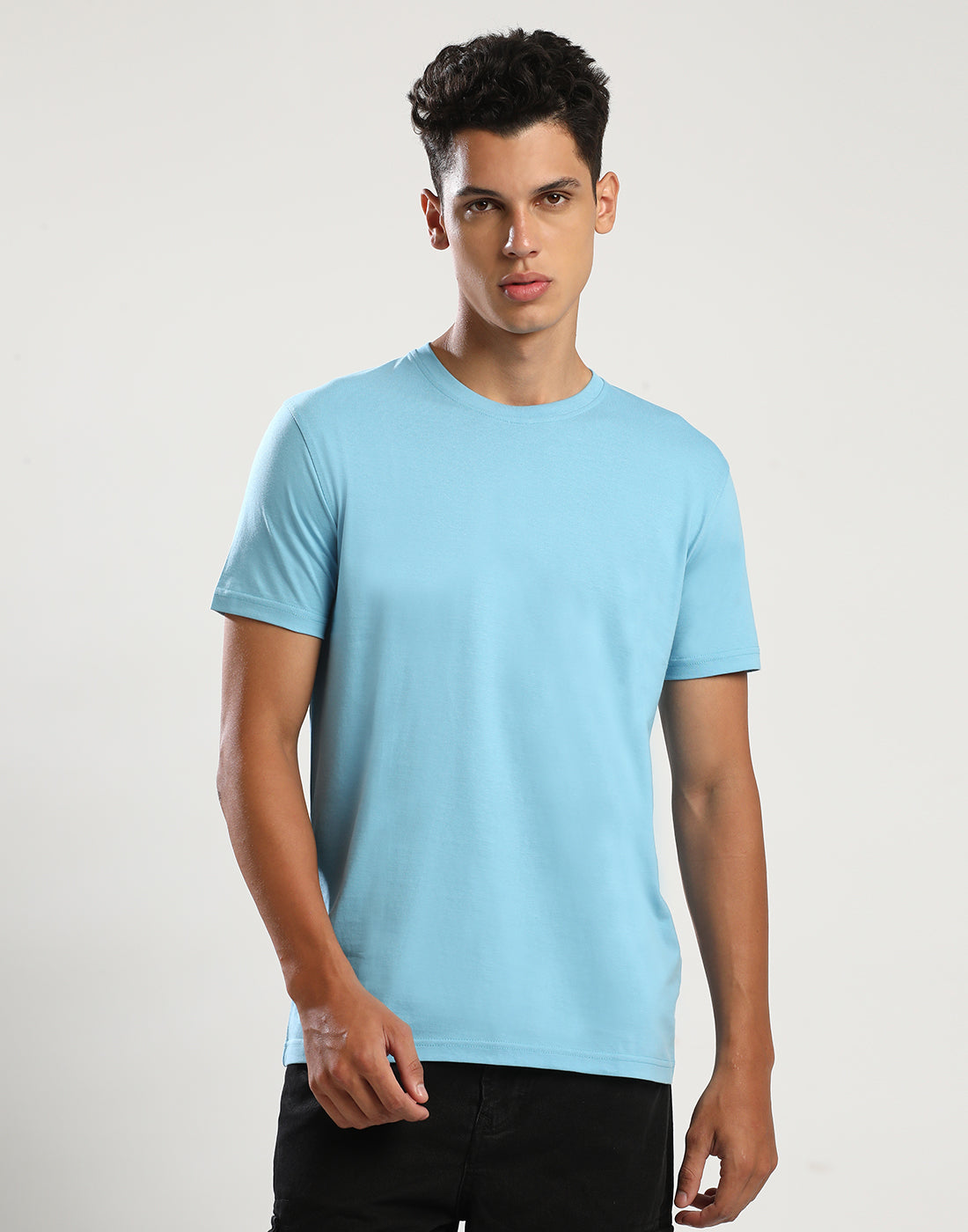 AQUA - ROUND NECK - T-SHIRT