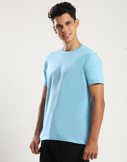 AQUA - ROUND NECK - T-SHIRT