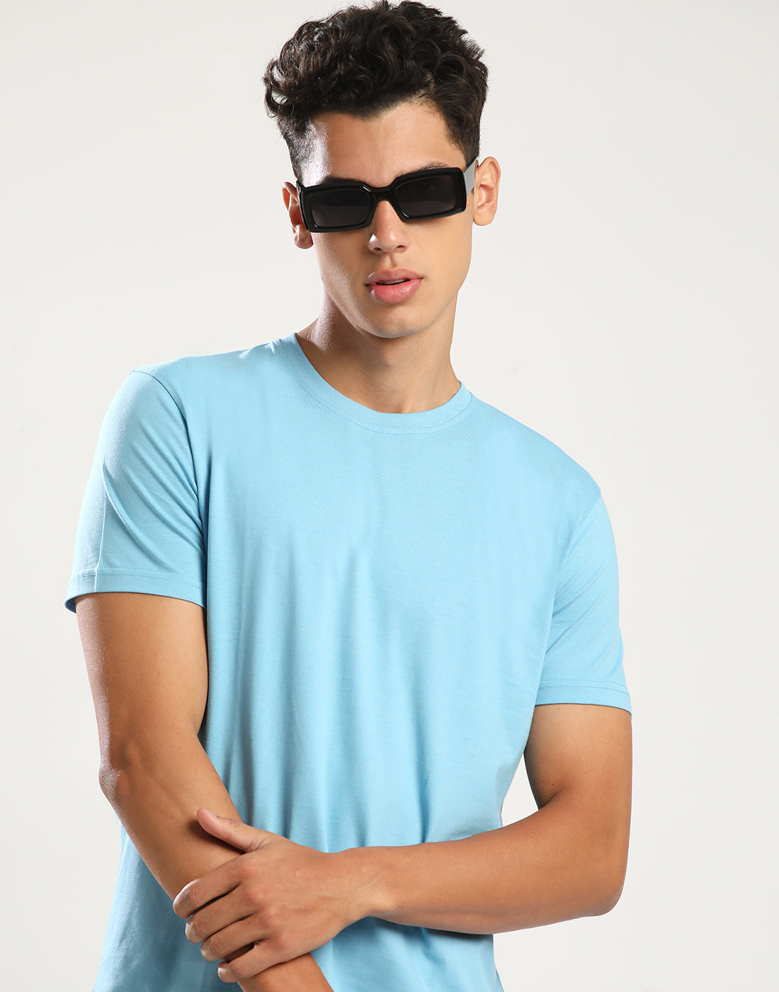 AQUA - ROUND NECK - T-SHIRT