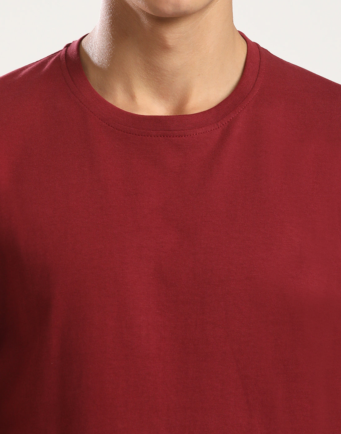 MAROON - ROUND NECK - T-SHIRT