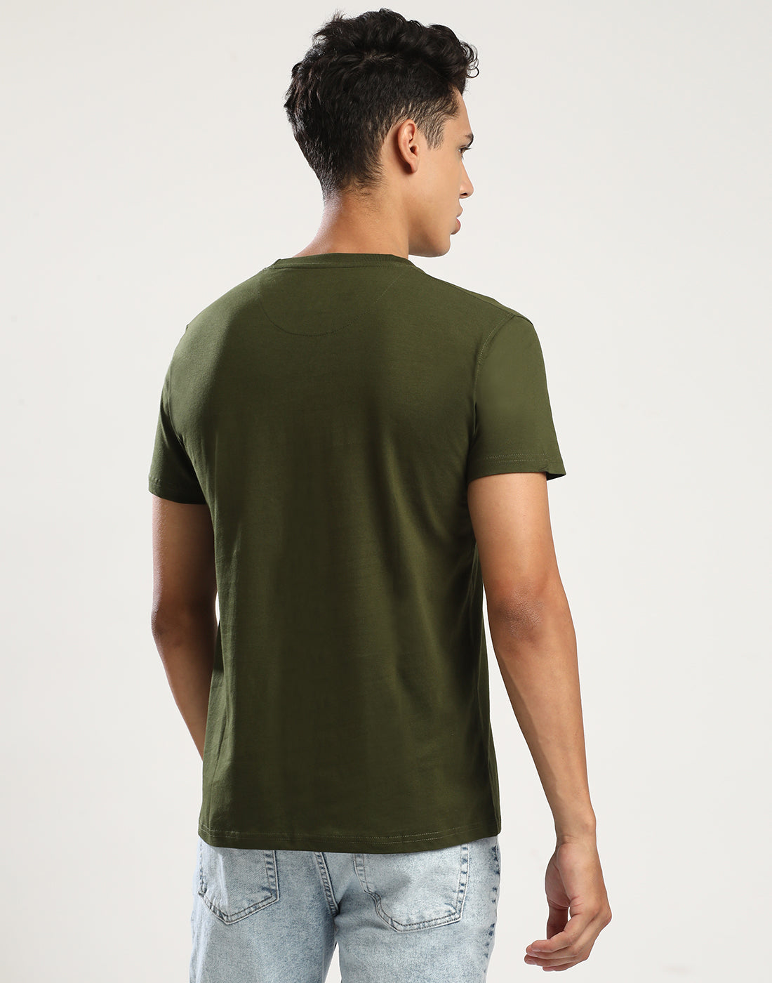 OLIVE - ROUND NECK - T-SHIRT