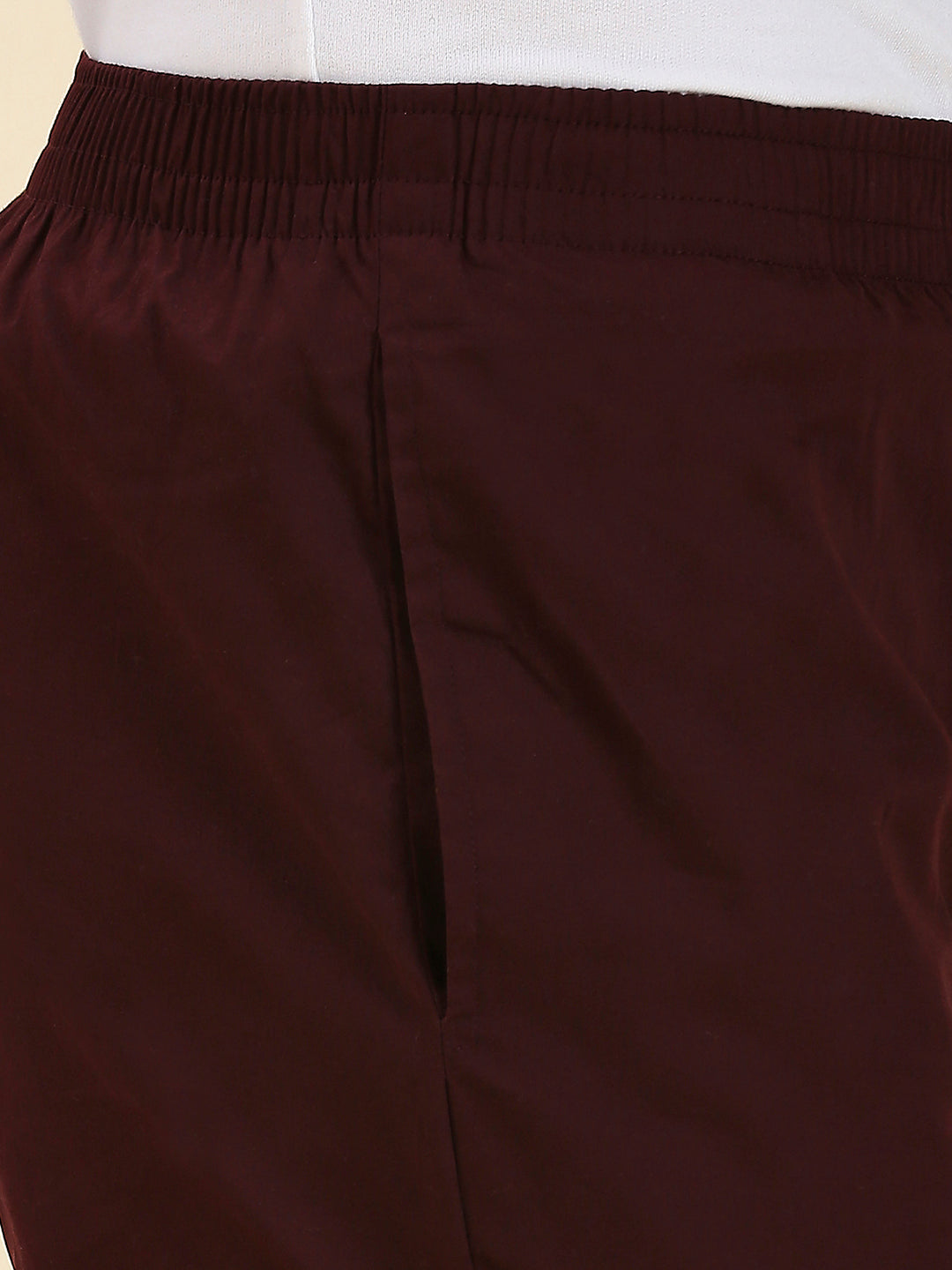 Maroon Pure Cotton Pyjamas