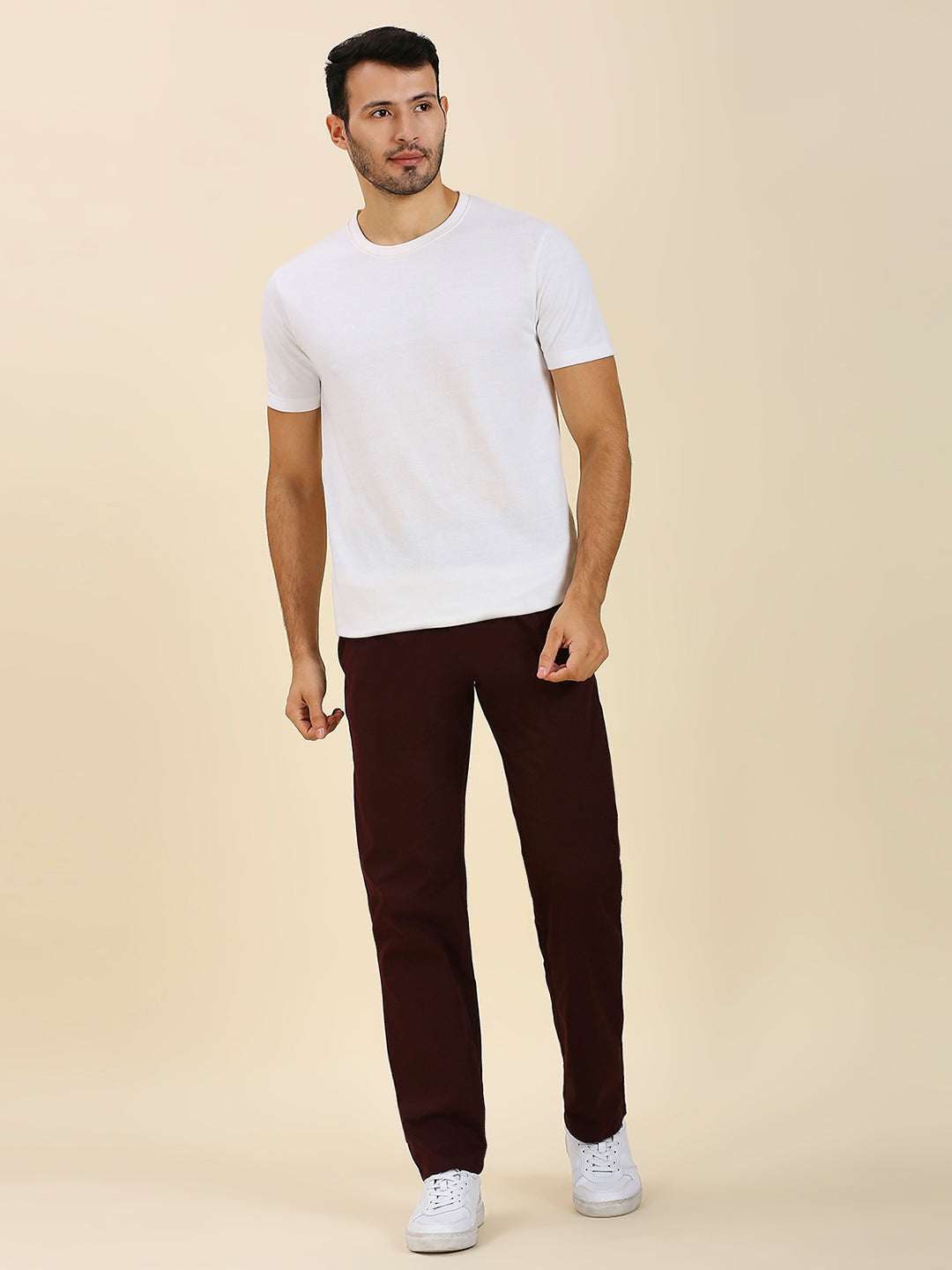 Maroon Pure Cotton Pyjamas