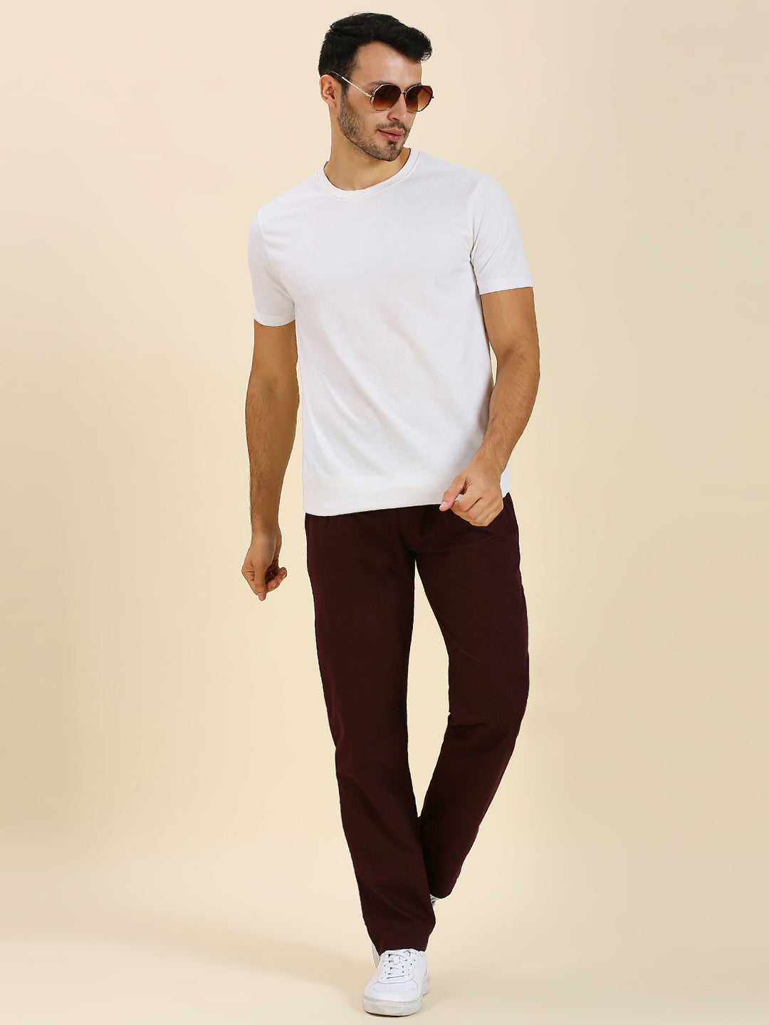 Maroon Pure Cotton Pyjamas