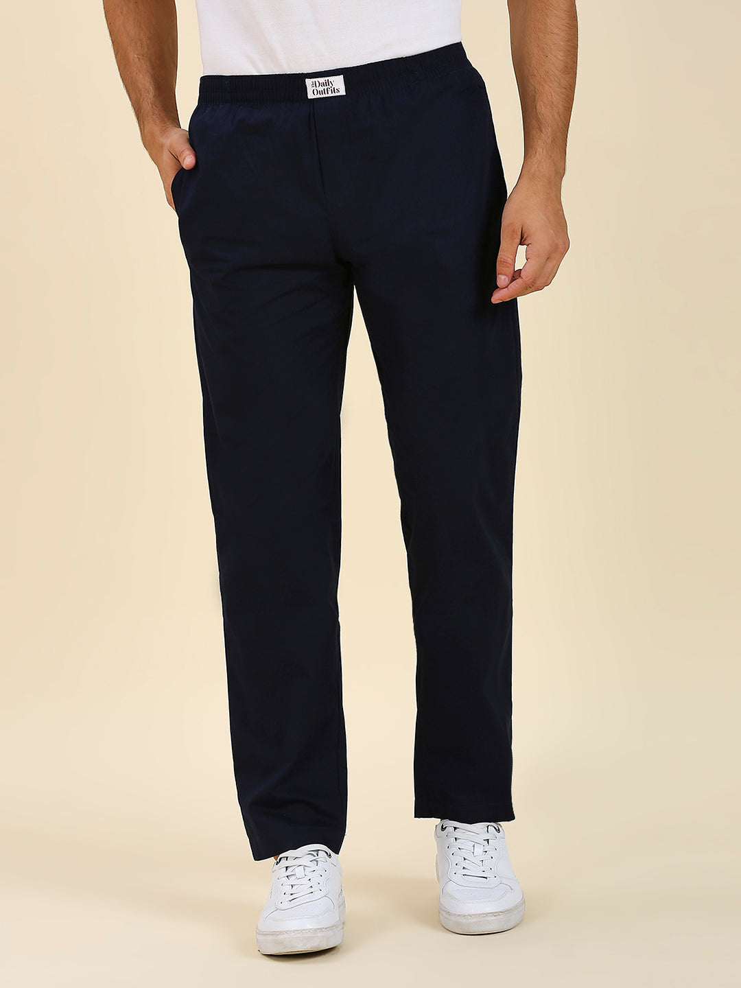 Navy Pure Cotton Pyjamas