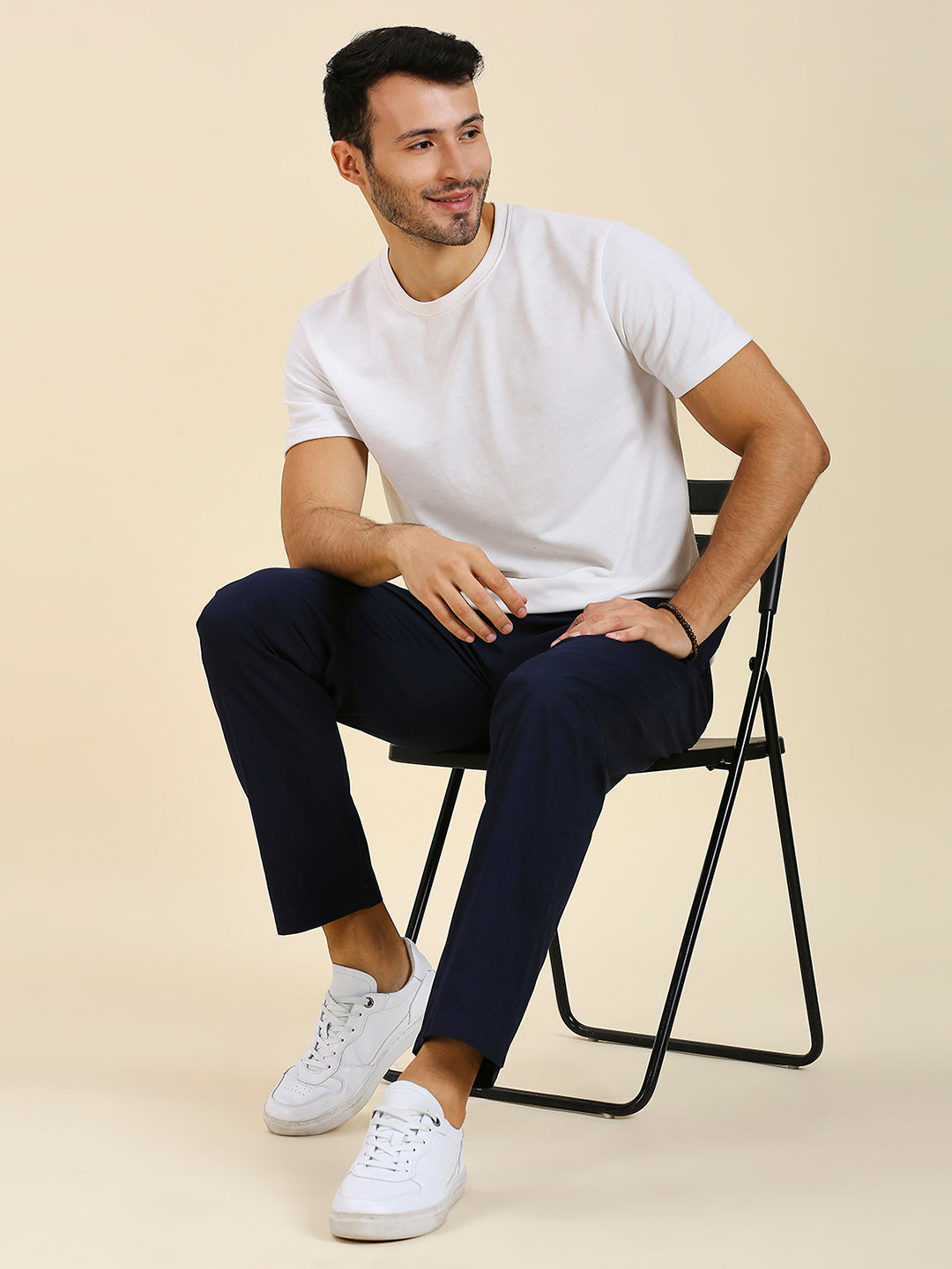 Navy Pure Cotton Pyjamas