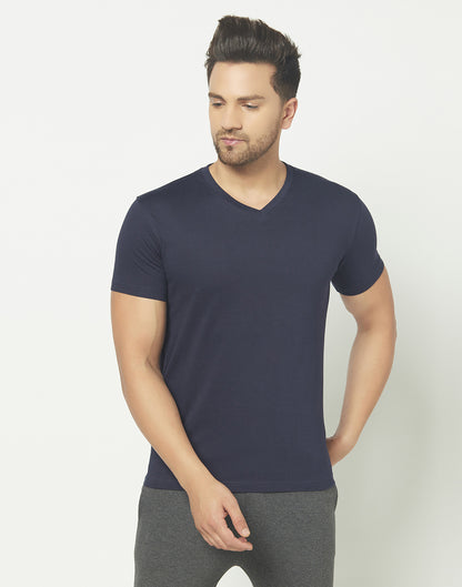 V-Neck Navy T-shirt