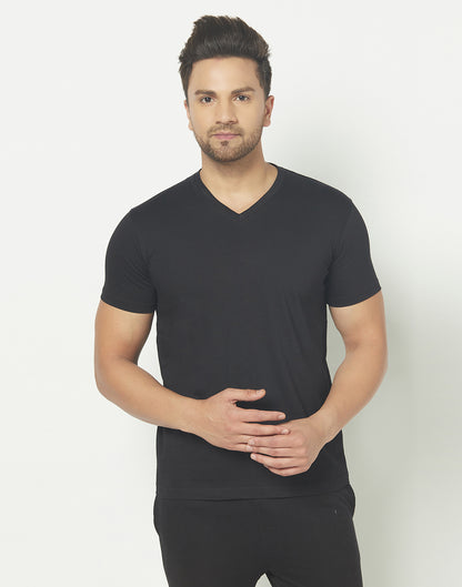 V-Neck Black T-shirt