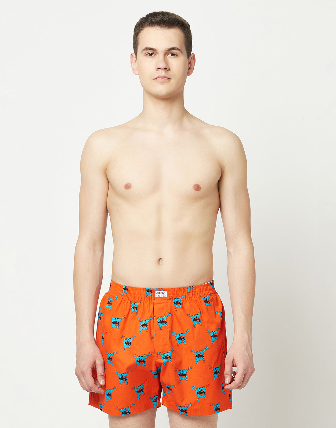 Monster Head Cotton Woven Boxers