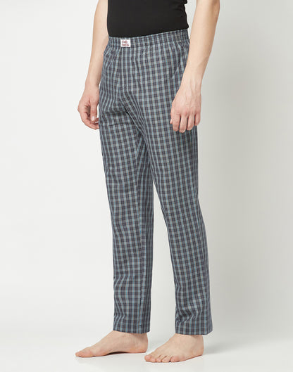 Tri Checked Cotton Woven Pyjamas