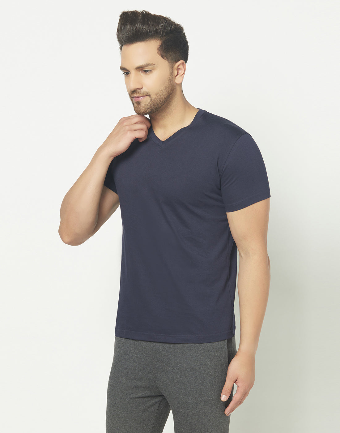 V-Neck Navy T-shirt