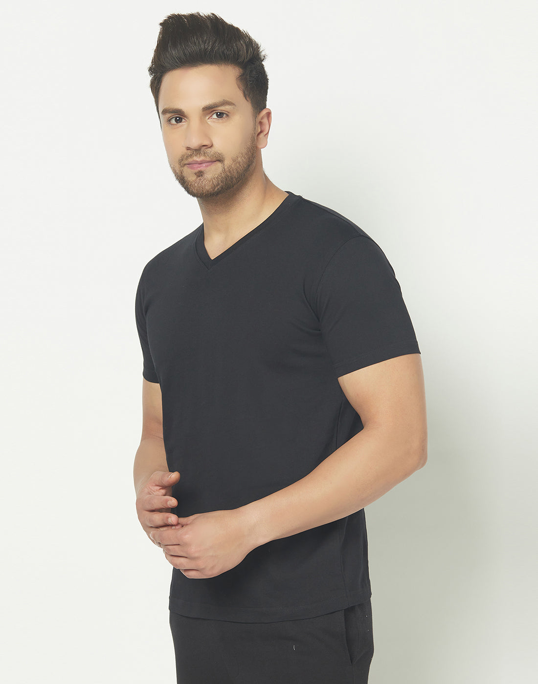 V-Neck Black 3 PK