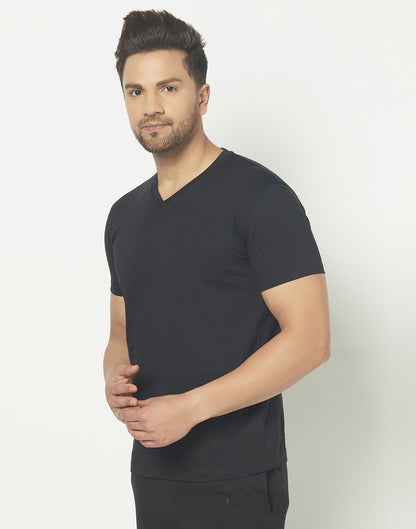 V-Neck Black T-shirt