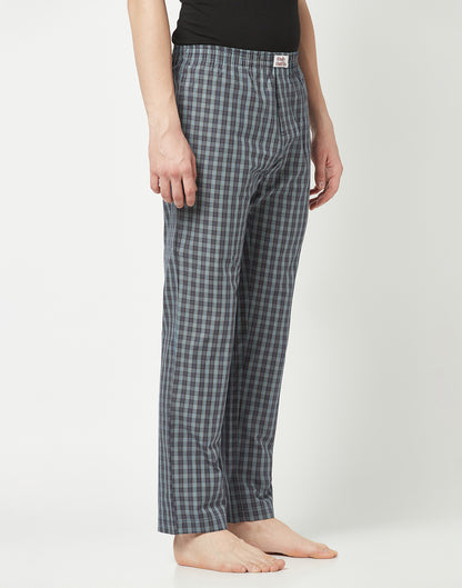 Tri Checked Cotton Woven Pyjamas