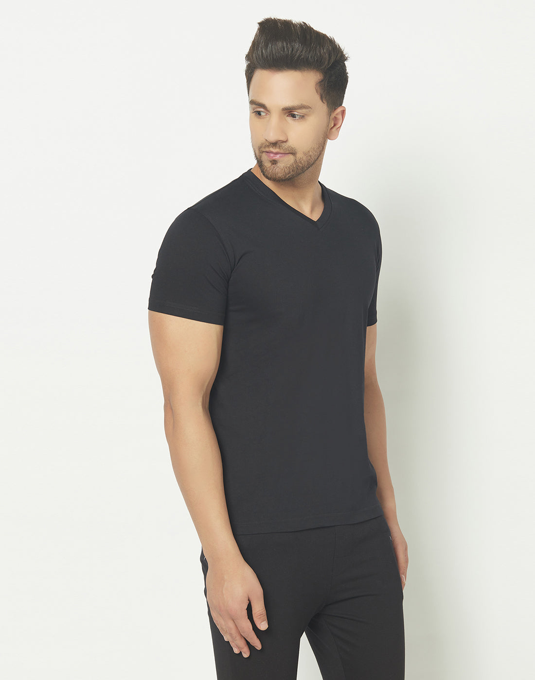 V-Neck Black T-shirt