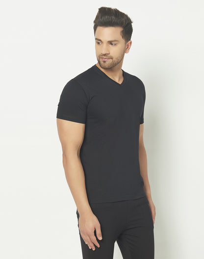 V-Neck Black T-shirt