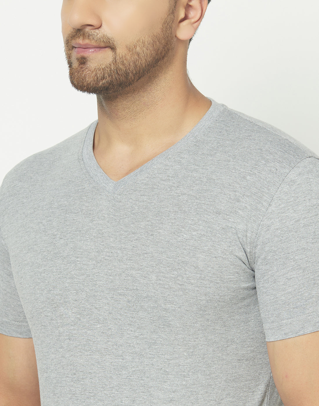 V-Neck Grey T-shirt