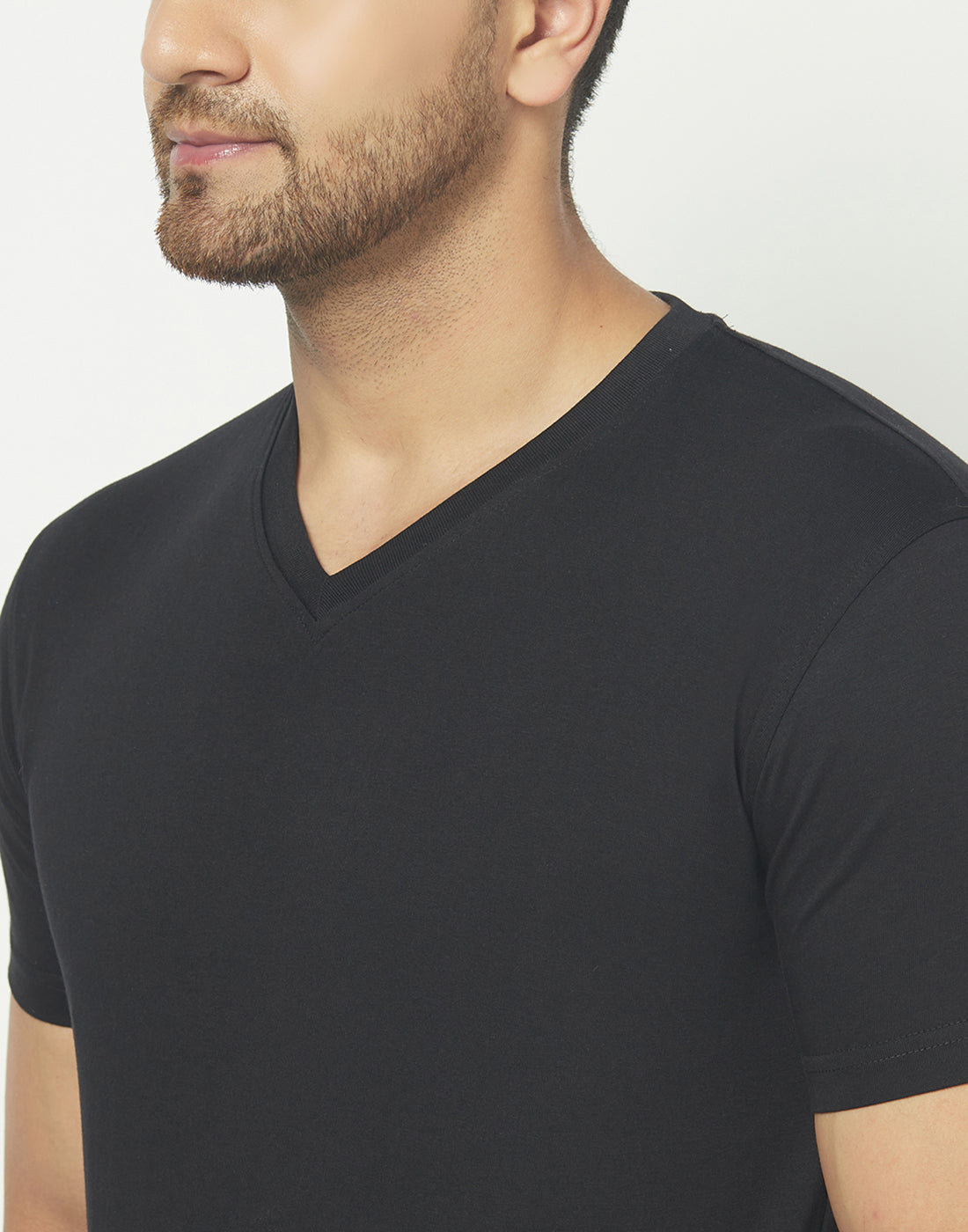 V-Neck Black T-shirt